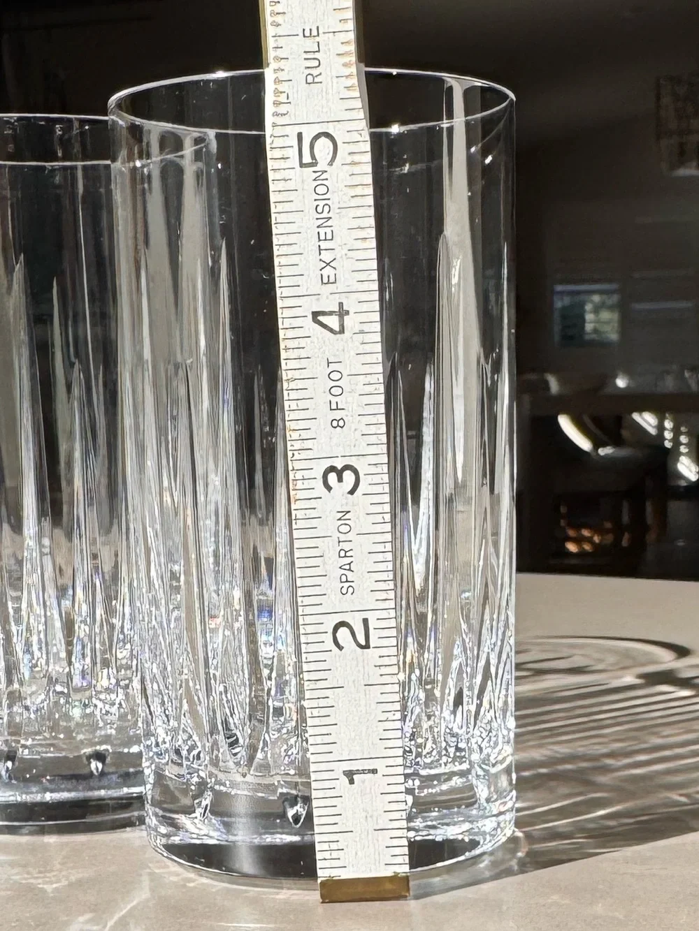Miller Rogaska Soho Crystal Highball Glasses Set 4 NWOT Vintage Cut Bohemia